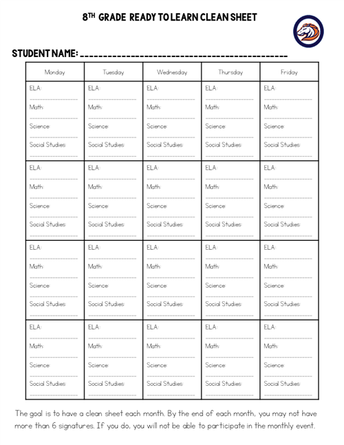 Clean Sheet Example